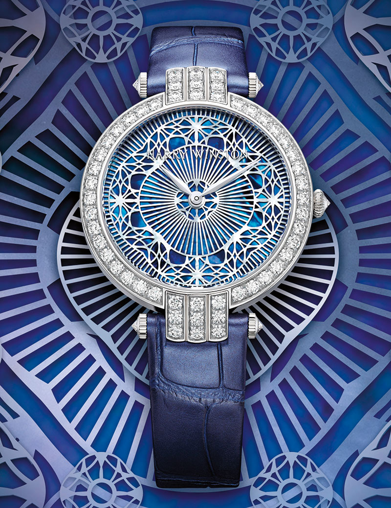 Harry Winston Premier Pearly Lace Automatic revolution relojería