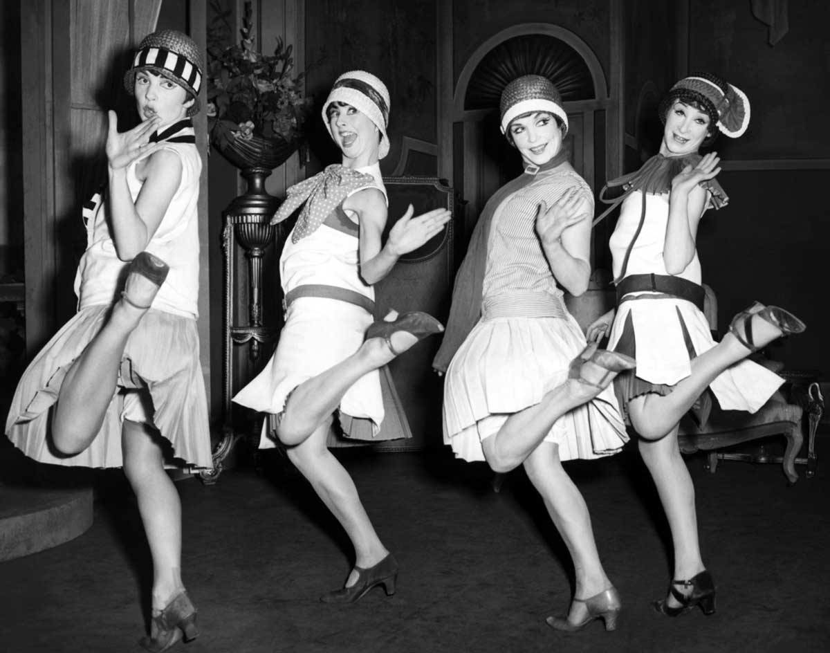 Chicas flapper, años 20.